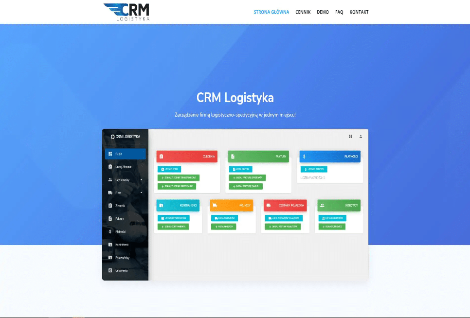 CRM Logistics – transport company management