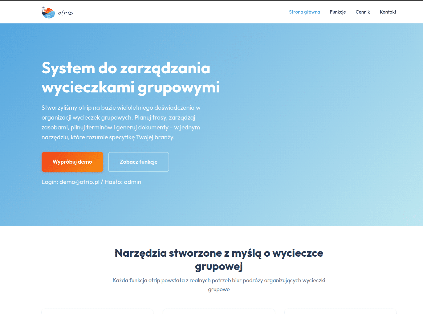 Otrip: System für Gruppenreisemanagement